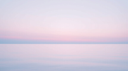 Obraz premium Dreamy Pastel Sky Over Ocean