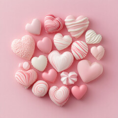 Fototapeta premium heart shaped candies