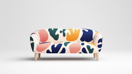 Naklejka premium Coral reef-inspired sofa design for modern interiors