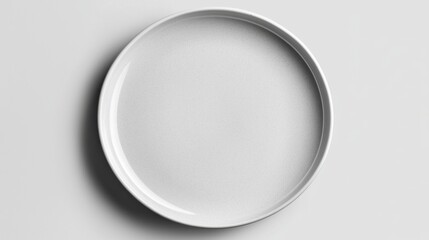 Elegant Empty Round Plate for Modern Dining
