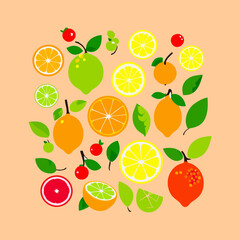 background with fruits