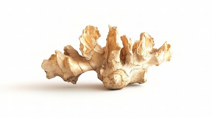 Fototapeta premium Fresh Ginger Root Isolated on White Background for Culinary Uses