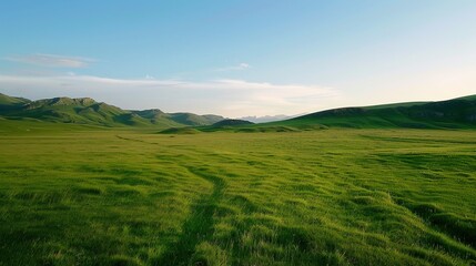 Obraz premium Immerse in the Grandeur: Grassland Natural Background Pictures