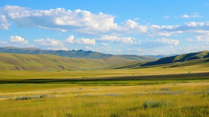 Immerse in the Grandeur: Grassland Natural Background Pictures