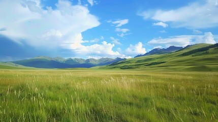 Obraz premium Immerse in the Grandeur: Grassland Natural Background Pictures