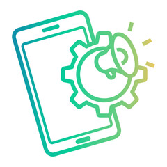 strategy Line Gradient Icon