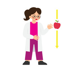 Physic Student 2 Conducting Experiment Gravity