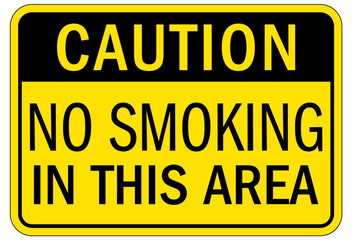 Fototapeta premium No smoking sign no smoking in this area