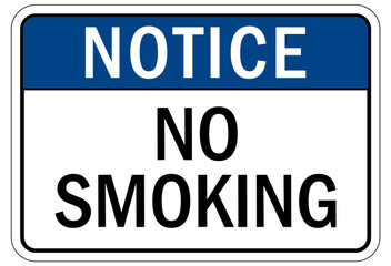 No smoking sign