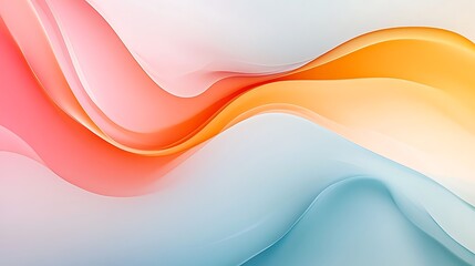 Abstract Flowing Pastel Waves Design