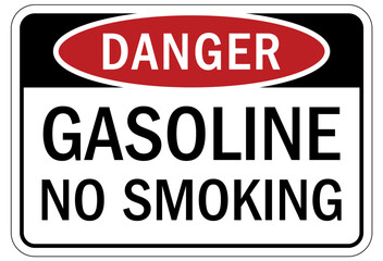 No smoking sign gasoline