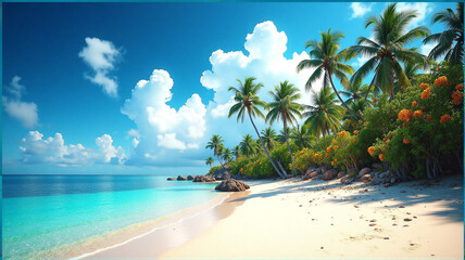 Obraz premium tropical paradise island