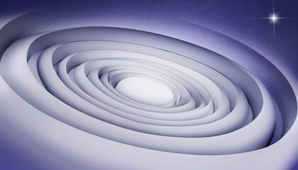 Goal of life, growth and, motivation concept: Expanding galaxy with growing stars, infinite potential.