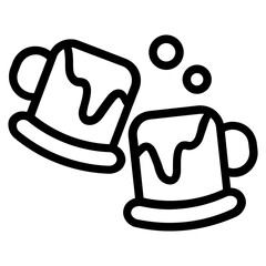 Cheers Line Icon