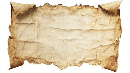 Aged Parchment Scroll: Antique Paper Texture