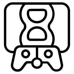 Control Game Line Icon