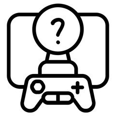 Game Investigation Line Icon