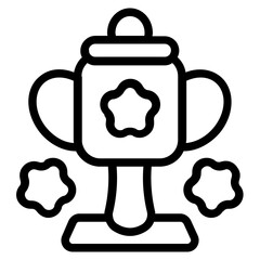 Obraz premium Win Line Icon