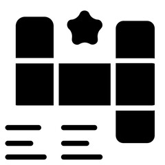 Crossword Solid Icon