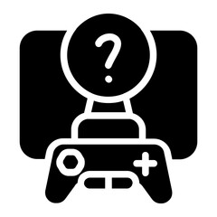 Fototapeta premium Game Investigation Solid Icon