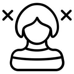Gene Women Line Icon