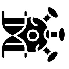 DNA Solid Icon