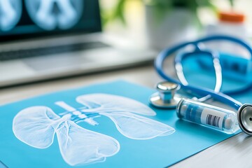 stethoscope on the doctors table