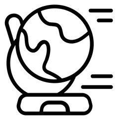 Globe Line Icon