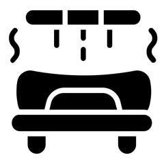 Hot Bathtub Solid Icon