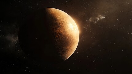 Obraz premium planet that looks like pluto with the space background