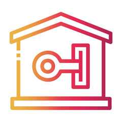 keys Line Gradient Icon