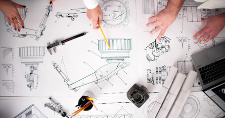 Mechanical Part Design Blueprint