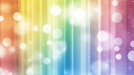 Colorful abstract rainbow background with bokeh and stripes