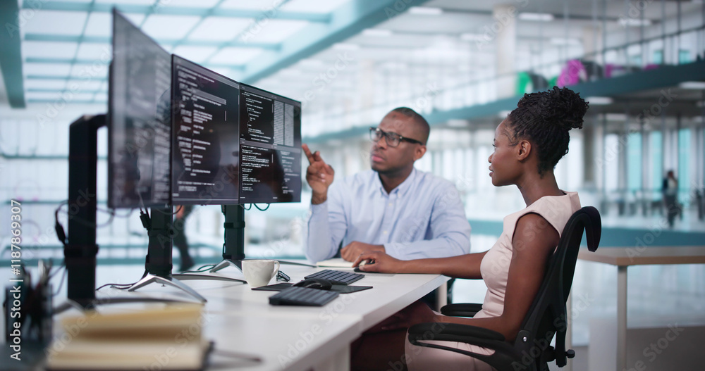 Poster Web Developer Coding On Computer