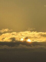 sunset in the clouds