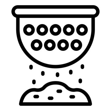 sieve straining food outline clip art preview