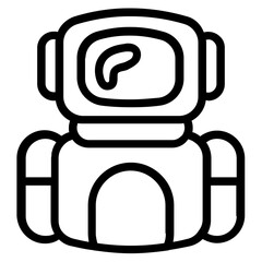 Astronaut Line Icon