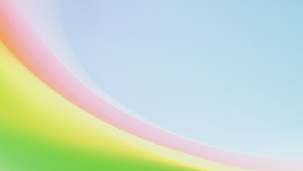 Abstract background with a flowing pastel rainbow gradient