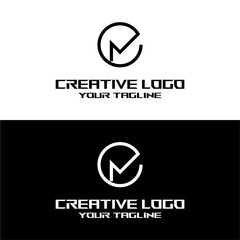 creative letter logo en design vector