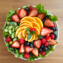 fruit salad in a bowl