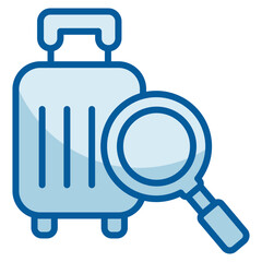 Missing Luggage  Icon Element For Design