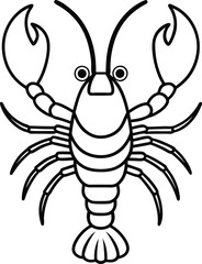 Creative Lobster Line Art for Coloring