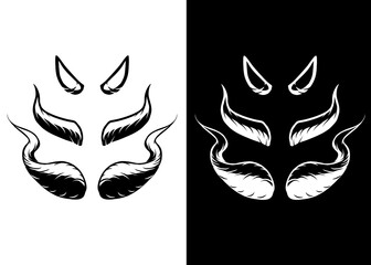 Illustration of horns
