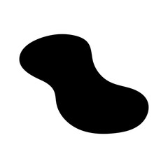 Blob shape organic. Random black cube drops shapes. Liquid silhouette drop in modern style. Pebble, inkblot, drops and stone silhouettes transparent background. vector illustration