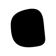 Blob shape organic. Random black cube drops shapes. Liquid silhouette drop in modern style. Pebble, inkblot, drops and stone silhouettes transparent background. vector illustration