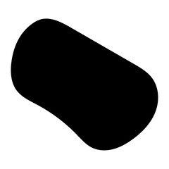 Blob shape organic. Random black cube drops shapes. Liquid silhouette drop in modern style. Pebble, inkblot, drops and stone silhouettes transparent background. vector illustration