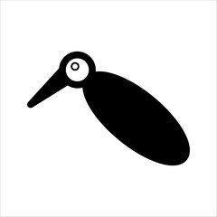 Printmosquito larvae icon, vector illustration on white background