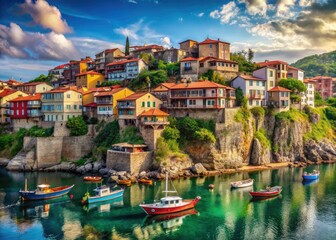 Amasra's coastal beauty: captivating urban exploration photography in a charming Turkish fishing village.