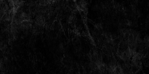 Abstract design background, Panorama dark grey black slate background, Black rough plaster wall texture. Dark gray rustic surface texture copy space,  black wall texture background.