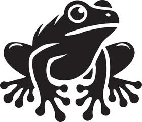 frog on a white background